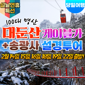 부산출발 대둔산 케이블카 +송광사 국내 당일치기 겨울 설경 여행